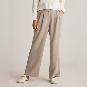 Quince Stretch Crepe Pleated Pants Sz10